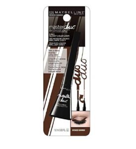 Maybelline Master Duo Eye Studio Glossy 2-in-1 Liquid Liner, Bronzed Shimmer