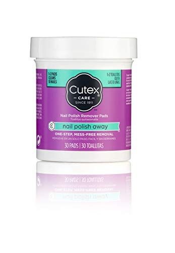 Cutex Nail Polish Remover Pads, Pre-soaked with Jojoba and Sweet Almond Oil, 1.0 Count