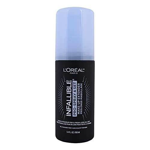L'Oreal Paris Makeup Infallible Pro-Spray and Set Makeup Extender Setting Spray, 3.4 Ounce