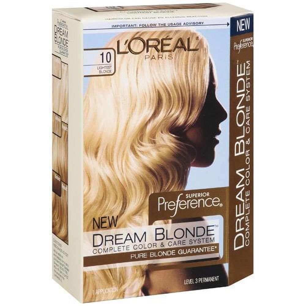 L'Oreal Paris Superior Preference Dream Blonde 10 Lightest Blonde Permanent Hair Dye