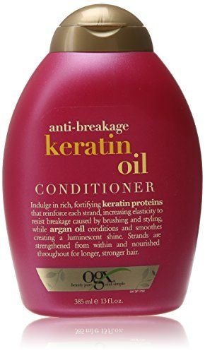 OGX Anti-Breakage Keratin Oil Conditioner, 13 Ounce Bottle Strengthening Conditioner with Argan Oil Sulfate-Free Surfactants