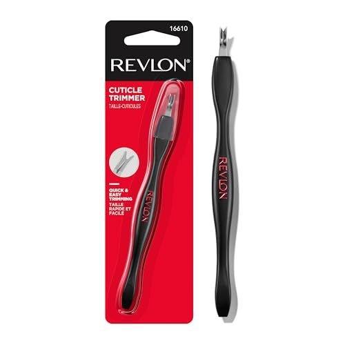 Revlon Cuticle Trimmer With Cap, High Precision V-Tip and Comfortable Grip for Gentle and Easy Trimming