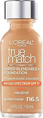 L'Oreal Paris Makeup True Match Super-Blendable Liquid Foundation Broad Spectrum SPF 17
