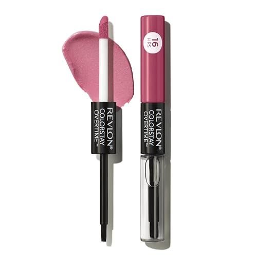Revlon Liquid Lipstick with Clear Lip Gloss, ColorStay Overtime Lipcolor, Dual Ended with Vitamin E