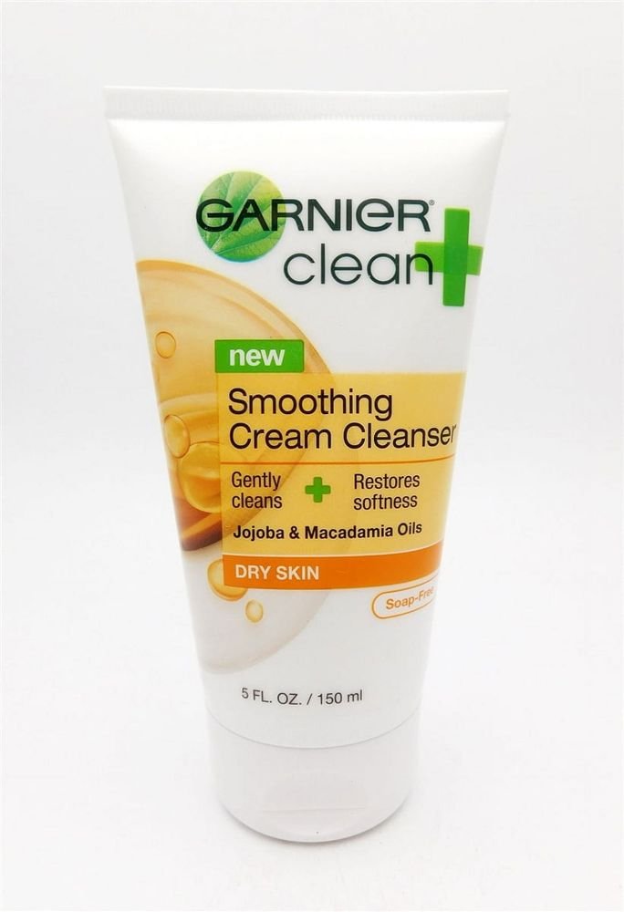 Garnier Clean Smoothing Cream Cleanser Dry Skin 5 Fl Oz.