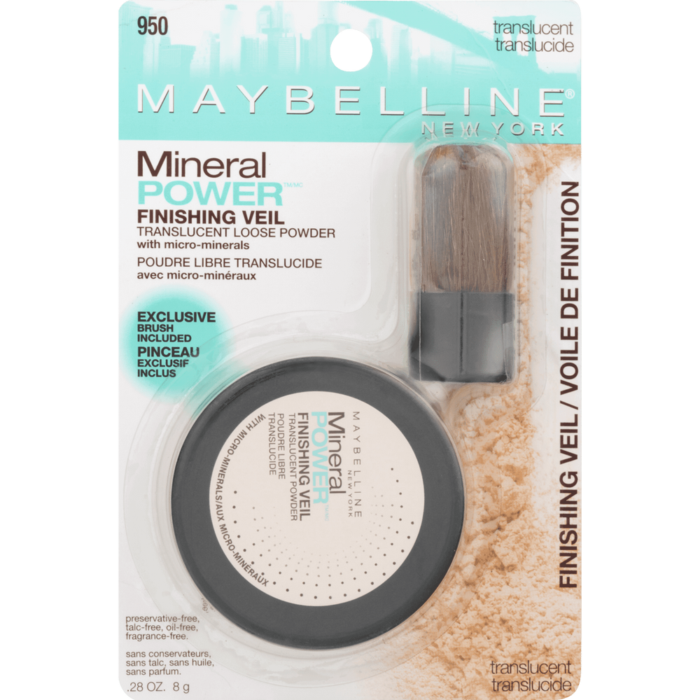 Maybelline Mineral Power Powder Foundation Makeup, Translucent, 0.28 fl oz