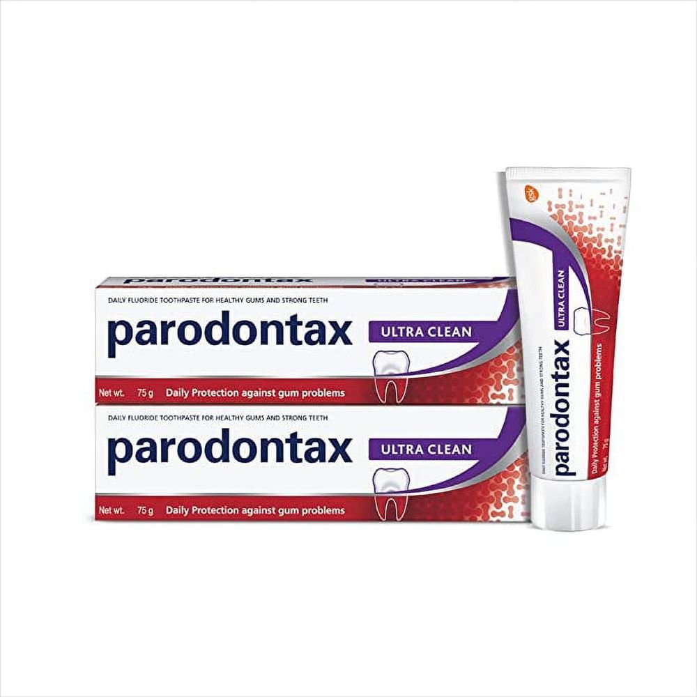 Parodontax Ultra Clean Toothpaste For Daily Protection Against Gum Problems, For Long Lasting Ultra Clean Feeling Multi Pack, 75g*2