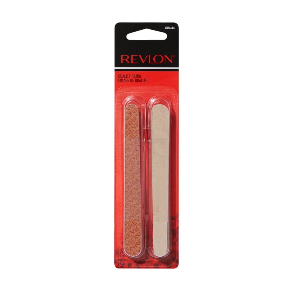 Revlon Compact Nail File, Dual Sided Emery Board to Smooth & Shape, 24 count