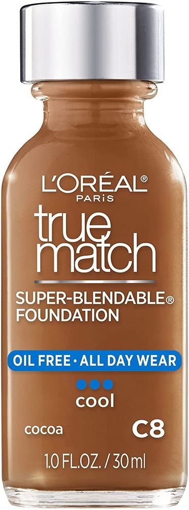 L'Oreal Paris Makeup True Match Super-Blendable Liquid Foundation Oil Free All Day Wear